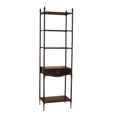 SHELF BLACK METAL WITH 1 DRAWER 186 